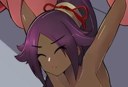 ahe_gao animated big_ass big_breasts bleach bleach:_the_thousand-year_blood_war bondage dark-skinned_female dark_skin long_hair no_sound offscreen_character offscreen_male offscreen_sex ponytail preview purple_hair rape raped_by_enemy raped_by_monster raped_female shihouin_yoruichi slideshow tagme tentacle tentacle_sex video yellow_eyes