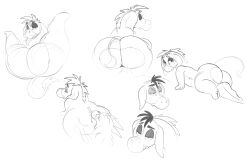 2boys 2d 2d_(artwork) child_bearing_hips curvaceous curvy curvy_figure curvy_male disney dumptruck_ass eating_ass eeyore fat_ass halo_(series) huge_ass kig-yar kiggy looking_back mukihyena original sketch tail thick_thighs wide_hips winnie_the_pooh_(franchise)