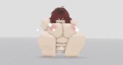 ass belly big_belly big_breasts boobs cum_in_pussy glasses hand_behind_head milk milking open_pussy pink pink_areola pink_nipples pink_pussy playful red_hair roblox roblox_avatar roblox_background roblox_studio robloxian sitting_on_floor smile spread_legs thick_thighs thighs tounge_out