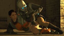 1boy 1boy1girl 1girls 3d ali_quantum citizen_(half-life_2) civil_protection_(half-life_series) female female_01_(half-life_2) gordon_freeman half-life_(series) half-life_2 hev_suit male mask masked_male police rule_63 sfm source_filmmaker vaginal_penetration