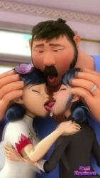 3d ai_generated asian_female blue_hair dad daddy edited family_orgy incest incestuous marinette_dupain-cheng miraculous:_tales_of_ladybug_and_cat_noir miraculous_ladybug mommy mother sabine_cheng tagme video yallahs80