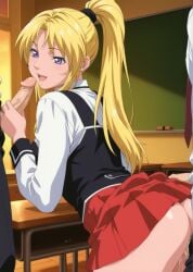1girls 2boys academy_uniform_(bible_black) ai_generated arm_support bedroom bible_black bible_black_only big_breasts blush bottomless bottomless_male breasts breasts_apart chalkboard classroom climax curvaceous curvy curvy_body curvy_female dusk faceless_male faithful_to_the_anime female female_focus foursome fucked_from_behind gangbang group_sex handjob head_grab huge_breasts large_breasts lazycpt long_hair male mmf_threesome moaning moaning_in_pleasure necktie nipples nude partial_male penetration penis ponytail pov pubic_hair purple_eyes pussy rear_view saeki_kaori school school_uniform schoolgirl sex shirt sidelocks silly_face skirt smile spread_legs standing_sex straight sunset suspenders sweat sweatdrop sweating sweating_profusely threesome tied_hair trembling uncensored vaginal_penetration vaginal_sex very_long_hair vest voluptuous wet