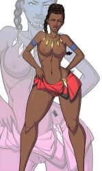1girls african african_female athletic athletic_female black_panther_(2018) black_panther_(series) dark-skinned_female dark_skin female female_only highres human human_only kuzanagi16 marvel marvel_cinematic_universe marvel_comics nude nude_female shuri_(marvel) solo solo_female tooth_necklace wakandan wide_hips
