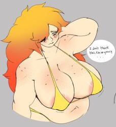 1female 1girl 1girls big_ass big_butt danscarf freckles huge_ass huge_butt nerd_and_jock_(webcomic) orange_hair tiger_(nerd_and_jock) webcomic webcomic_character webtoon