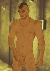 1boy fallout fallout_4 foreskin male male_only porter_gage shower showering solo solo_focus solo_male tagme tagme_(artist) tanline uncircumcised uncircumcised_male uncircumcised_penis uncut uncut_cock uncut_male uncut_penis