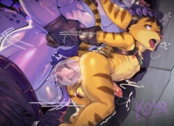 2025 abdominal_bulge anal anal_penetration anthro anthro_on_anthro anthro_penetrated arm_grab arm_pull balls belt belt_buckle big_penis bodily_fluids bodily_fluids_drip bodily_fluids_in_ass bodily_fluids_on_penis buckle butt clothed clothing dominant dominant_male drooling duo ejaculation english_text erection faceless_character faceless_male felid from_behind_position fur genital_fluids genitals genitals_from_ground gloves handwear harness huge_penis humanoid_genitalia humanoid_penis koko2unite larger_dom leaking_precum leather lombax male male/male male_anthro male_penetrated male_penetrating male_penetrating_anthro male_penetrating_male mammal muscular muscular_anthro muscular_male nipples pants_around_thighs partially_clothed penetration penile penile_penetration penis penis_in_ass penis_size_difference precum purple_body ratchet_(ratchet_and_clank) ratchet_and_clank ridiculous_fit saliva sex size_difference sony_corporation sony_interactive_entertainment submissive submissive_male text thugs-4-less tongue vein veiny_muscles veiny_penis yellow_body yellow_fur