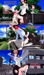 1futa 1girls 3d balls body_growth body_growth_(enlargement) brown_hair cum english_text female futa_giantess futanari giantess giantess_futa growth huge_cock intersex koikatsu mei_(pokemon) nintendo penis pokemon pokemon_bw pokemon_gsc red_hair rosa_(pokemon) text whitney_(pokemon) xavierhuge