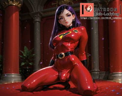 ai_generated big_penis bulge futanari incredibles kneeling violet_parr
