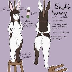 1:1 absurd_res anthro asphyxiation bound breasts buckteeth colored death dogytomorrow english_text female full-length_portrait fur genitals hair hands_tied hanged hi_res imminent_death lagomorph leporid long_hair mammal model_sheet noose nude nude_anthro nude_female portrait rabbit shaded small_breasts snuff solo teeth text vulva white_body white_fur