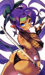 bikini large_breasts life_is_pi ninja_outfit shantae shantae_(character) tagme
