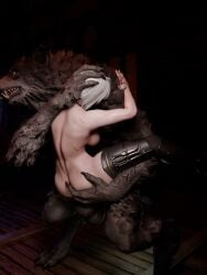 animated anthro blender ekkeves human jiggling_ass knot sister_of_battle standing_sex tagme video warhammer_(franchise) warhammer_40k werewolf