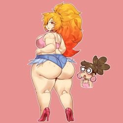 1female 1girl 1girls big_ass big_butt danscarf freckles huge_ass huge_butt nerd_and_jock_(webcomic) orange_hair tiger_(nerd_and_jock) webcomic webcomic_character webtoon
