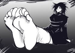 feet feet_focus female_only foot_fetish i_can't_sleep nia sitting thick_ass thick_thighs