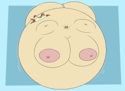 bbw big_ass big_belly big_breasts big_thighs breasts bubble_butt cleavage female furry huge_ass huge_breasts hyper_belly lj_caffie nipples overweight ssbbw thick_thighs transformation weight_gain wide_hips