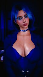 1girl 1girls 2026 3d 4k big_breasts big_lips blue_eyelashes blue_eyes blue_hair blue_outfit blue_suit breasts choker chromatic_aberration classroom cleavage clothed clothing corset crashbanditkut depth_of_field eyebrows eyelashes eyeshadow female glasses hair hi_res high_resolution highres human indoors inside jacket light-skinned_female light_skin lips lipstick long_eyelashes looking_at_viewer makeup mascara mature mature_female medium_hair night original original_character outfit pinup room school self_upload short_hair solo solo_female solo_focus standing straight straight_hair suit tattoo teacher teacher_female thick_lips virt-a-mate virtamate young young_female