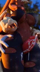 2025 3d_(artwork) 4_fingers absurd_res animal_genitalia animal_penis anthro big_breasts black_clothing black_legwear black_thigh_highs blue_sky blurred_background bodily_fluids breasts brown_body canid canine canine_genitalia canine_penis claws clenched_teeth clothing cum cum_on_clothing cum_on_leg cum_on_penis cum_on_thigh_highs day digital_media_(artwork) duo erection eyes_closed faceless_anthro faceless_character faceless_male female fingers floppy_ears generation_6_pokemon genital_fluids genitals hand_on_another's_thigh hand_on_leg hand_on_thigh hi_res interspecies lagomorph legwear long_ears male male/female mammal mega_evolution mega_lopunny mrs_dexie navel nintendo nipple_outline nipples outside outside_sex particles penis penis_tip pink_nipples pokemon pokemon_(species) pokephilia red_penis sex sky teeth thick_thighs thigh_highs thigh_sex tilde_after_text torn_thigh_highs under_boob ventral_groove warfare_mega_lopunny wide_hips