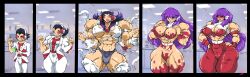 ass_expansion breast_expansion female gender_transformation hair_growth huge_ass huge_breasts mtf_transformation muscle_growth muscular_female nipples oad-art thick_thighs thigh_expansion transformation transformation_sequence wide_hips