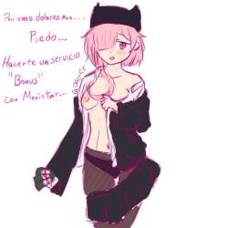 1girls black_panties black_skirt chiakihain exposed_breasts female flat_chest hispanic hispanic_virtual_youtuber latam_virtual_youtuber light-skinned_female light_skin nipples panties partially_clothed pink_eyes pink_hair short_hair skirt small_breasts spanish_text text twitch twitch.tv venezuelan virtual_youtuber vtuber yashiro_miuna youtube youtube_hispanic