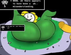 2boys 2d ass ass_up color dialog dialogue english english_dialogue english_text femboy flower flowey_the_flower frisk green_skin guywithdapen human imminent_sex male male_frisk male_human male_out_of_frame nervous plantie presenting tagme text text_box uncensored undertale undertale_(series) unseen_male unseen_male_face yellow_skin