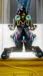 3d 3d_(artwork) bent_over big_ass big_penis full-package_futanari futa_only futanari glowing_genitalia looking_at_viewer looking_back nova_(warframe) pinup presenting presenting_anus presenting_balls presenting_butt presenting_pussy pussy sumsmutwriter warframe