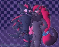 anthro brijes brijes_(species) fangs_(brijes) furry gay guardians_of_the_lost_code hanabellossom penis pokemon pokemon_(species) puas_(brijes) zoroark