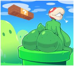 1girls 2d alternate_version_at_source anthro back back_view backpussy big_ass big_breasts breasts female female_only from_behind gigantic_breasts green-skinned_female green_skin huge_ass huge_breasts looking_back mario_(series) nude outdoors paid_reward_available pipes piranha_plant plant_humanoid plantie presenting_hindquarters pussy sitting solo super_mario_bros. tagme thick_thighs voluptuous warp_pipe welwraith wide_hips