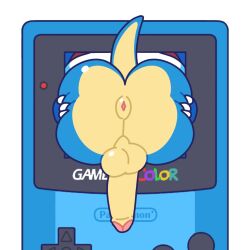 2023 anthro anus artist_name ass ass_focus backsack balls big_balls big_butt big_penis blastoise bubble_butt butt_focus butt_squish claws console english_text erection faceless_character faceless_male foreskin game_boy_color game_boy_family game_console gay generation_1_pokemon genitals hand_on_butt hand_on_own_butt handheld_console hi_res huge_butt humanoid_genitalia humanoid_penis long_penis male male_only nintendo palchamon parody partially_retracted_foreskin penis perineum pokemon pokemon_(species) presenting presenting_anus presenting_balls presenting_hindquarters presenting_penis shell simple_background solo spread_butt spreading squish take_your_pick text through_wall white_background