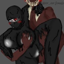 1boy 1girls artist_request doors_(roblox) female figure_(doors) heart-shaped_pupil male roblox roblox_game rule_63 seek_(doors) sex source_request tagme vaginal_penetration