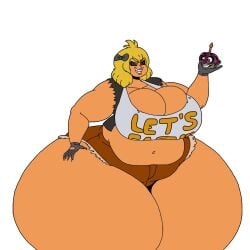 big_breasts breasts canon_appearance female five_nights_at_freddy's five_nights_at_freddy's_4 huge_breasts humanization humanized humanized_animatronic nightmare_chica_(fnaf) nitwittwit tagme thick_thighs wide_hips