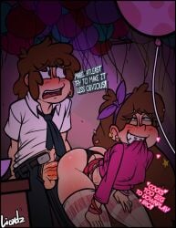 1boy 1girls 2d aged_up ass athletic_female balloon balls bedroom_eyes big_ass big_butt biting biting_clothes blush braces breasts brother brother_and_sister brown_eyes brown_hair clothing color dialogue dipper_pines disney disney_channel doggystyle english_text female fucked_silly gravity_falls heart human human_penetrated incest large_penis light-skinned_male lioxdz long_hair looking_pleasured loving_it mabel_pines male medium_breasts narrow_waist narrowed_eyes nipple_bulge open_mouth orgasm_face panties pants partially_clothed penis public_sex rolling_eyes sex shirt short_hair siblings sister skirt smile standing standing_sex stealth_sex straight straight_hair teenager text thick_thighs thighhighs tie twins