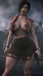 1girls 3d abs ada_wong ada_wong_(adriana) ass big_ass big_breasts bracelets breasts_out bubble_ass bubble_butt capcom cga3d choker clothed clothed_female clothes clothing curvaceous curvy_female curvy_figure dat_ass erotichris exposed_breasts female female_only huge_breasts open_jacket resident_evil resident_evil_4 resident_evil_4_remake see-through see-through_clothing see-through_skirt skirt solo thick_ass thick_thighs thong tight_clothing tights toned_legs voluptuous voluptuous_female wide_hips