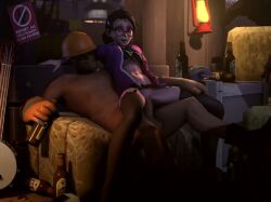 1boy 1girls balls engineer_(team_fortress_2) miss_pauling missionary penetration penis rapetacular team_fortress_2