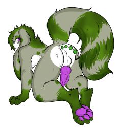 anal anal_beads anal_beads_in_ass anal_sex animal_genitalia animal_penis anthro ass balls canine_genitalia canine_penis erection eyewear fluffy fluffy_tail fur genitals glasses green_body green_fur grosspotoo hybrid knot lagomorph leporid male mammal nude object_in_ass penetration penis presenting presenting_hindquarters procyonid purple_eyes rabbit raccoon rurik_carpenter sex_toy sex_toy_in_ass sex_toy_insertion solo tail