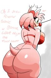 amy_rose ass ass_focus big_ass big_butt christmas christmas_headwear christmas_outfit large_ass reindeer_antlers reindeer_costume sega sonic_(series) sonic_the_hedgehog_(series) susknuckles xmas