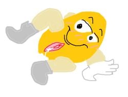 yellow m&m fan art
