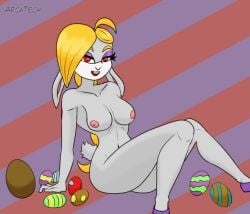 anthro arcatech broodal easter easter_egg female hariet_(mario) lagomorph leporid mammal mario_(series) nintendo rabbit solo super_mario_odyssey tagme