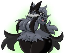 big_breasts breasts female furry jumney jumneyarts meowscarada pokémon_(species) pokemon pokemon_sv tagme thick_thighs wide_hips