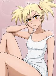 1girls bleach female female_only hiyori_sarugaki mistowing sarugaki_hiyori small_breasts solo thighs