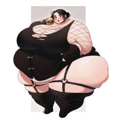 1girls bbw belly_fat big_ass big_belly big_breasts big_butt black_hair black_lipstick dasan24 fat fat_arms fat_ass fat_butt female female_focus female_only fishnets goth goth_girl huge_ass huge_belly huge_breasts huge_butt huge_thighs light-skinned_female light_skin obese obese_female ssbbw thick_ass thick_thighs wide_ass wide_hips