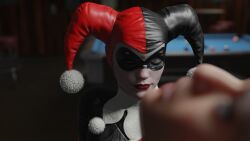 2girls 3d 3d_(artwork) batman:_arkham_knight batman_(series) catwoman catwoman_(injustice) dc dc_comics female female_focus female_only fully_clothed harley_quinn harley_quinn_(classic) harley_quinn_(injustice) hi_res injustice_2 pov pov_eye_contact public realistic selina_kyle standing valeriatb