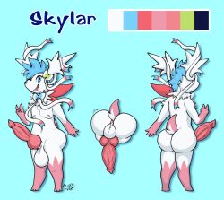 animal_genitalia big_ass big_penis bubble_butt huge_ass lissynargacuga male male_only penis pokémon_(species) pokemon pokemon_(species) pokemon_fusion shaymin shaymin_(sky_form) sylveon