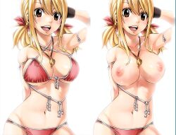 ai_generated collage fairy_tail lucy_heartfilia mashima_hiro topless