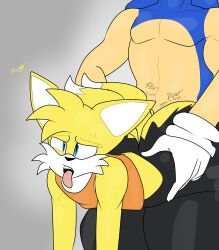 2boys ahe_gao crop_top femboy gay girly male ripped_pants sega sex_from_behind sonic_(series) sonic_the_hedgehog sonic_the_hedgehog_(series) susknuckles sweatpants tagme tails tails_(disambiguation) tails_the_fox tongue_out yaoi