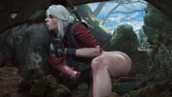 3d 3d_(artwork) anus ass athazel beast_rimming bestiality canine canine_genitalia canine_genitals canine_penis cd_projekt_red ciri closed_eyes eating_ass emile_(theviceart) female gloves grabbing grabbing_penis huge_cock interspecies knot knotted_penis large_penis leaking leaking_precum leaking_pussy legs lips long_hair male male/female monster no_panties no_pants pleasure_face precum pussy_juice pussy_juice_drip pussy_juice_trail rimjob rimming rimming_male rusty_trombone saliva saliva_string saliva_trail source_filmmaker testicles the_witcher_(series) the_witcher_3:_wild_hunt tied_hair unseen_male_face vein veins veiny veiny_penis werewolf wet wet_pussy white_hair zoophilia