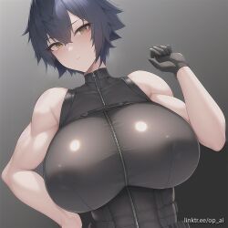 ai_generated huge_breasts op_ai short_hair tagme tomboy