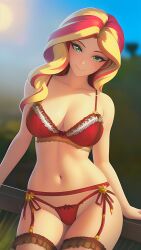sunset shimmer from equestria girls by uni dream (ai)