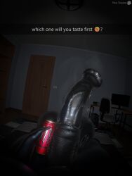 1futa 3d black_body futa_only futanari heaven_(jinsang) horsecock hyper hyper_penis monster_energy snapchat solo tagme tinytoaster