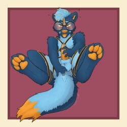 absurd_res anthro cutlery hi_res kitchen_utensils lutrine male mammal masturbation mustelid otter solo spoon tail tools