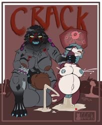 absurd_res anthro balls big_balls big_breasts big_penis blood bodily_fluids breasts canid canine corpse cum cum_drip cum_from_vagina cum_in_vagina cum_inside death dripping duo female genital_fluids genitals gynomorph hi_res huge_balls huge_cock hyper hyper_balls hyper_genitalia hyper_penis impregnation inflation intersex intersex/female kneeling lactating lilith_(luneytuney) livestream looking_at_viewer luneytuney mammal muscular muscular_intersex mythological_canine mythological_creature mythology neck_snap nosebleed penis snarling snuff werecanid werecanine werecreature werewolf