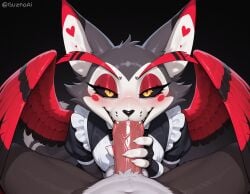 1boy 1boys 2boys ai_generated anthro arched_back armwear ass backsack ball_fondling balls ballsack bed bedroom_eyes big_butt big_penis black_background blowjob blowjob_face blowjob_pov blush bodily_fluids bottomless brown_body brown_fur butt_focus clothed clothing crossdressing curvy_figure demon detailed detailed_background digital_media_(artwork) duo eye_contact eyelashes fangs felid feline fellatio fellatio_face fellatio_pov femboy first_person_view fluffy fondling front_view fur furniture furry furry_male furry_only gay gay_sex genital_fluids genitals gesture glistening glistening_body grey_body grey_fur grey_hair guznoai hair half-closed_eyes handjob hazbin_hotel hellaverse hi_res huge_ass huge_butt humanoid humanoid_genitalia humanoid_penis husk_(hazbin_hotel) inside inviting kneeling leaking_precum licking licking_penis long_penis looking_at_another looking_at_viewer looking_pleasured looking_up looking_up_at_viewer low-angle_view lying lying_on_bed maid_uniform makeup male male/male male_ass male_focus male_pov mammal markings masturbation motion_lines multicolored_body multicolored_fur multicolored_hair narrowed_eyes on_back on_bed on_knees open_mouth oral oral_masturbation oral_penetration orange_eyes partially_clothed penetration penile penis penis_awe penis_focus penis_lick portrait pov pov_ass pov_blowjob precum presenting presenting_ass presenting_balls presenting_butt presenting_hindquarters presenting_penis raised_tail rule_63 seductive sex shy simple_background small_balls smile solo solo_focus spread_legs spreading stable_diffusion sucking sweat sweaty_body sweaty_butt tail tan_body teasing teeth thick_thighs three-quarter_portrait tongue tongue_out topless tuft two_tone_body two_tone_fur two_tone_hair uniform vein veiny_penis voluptuous white_body white_fur white_hair wide_hips wings yaoi yellow_eyes yiff